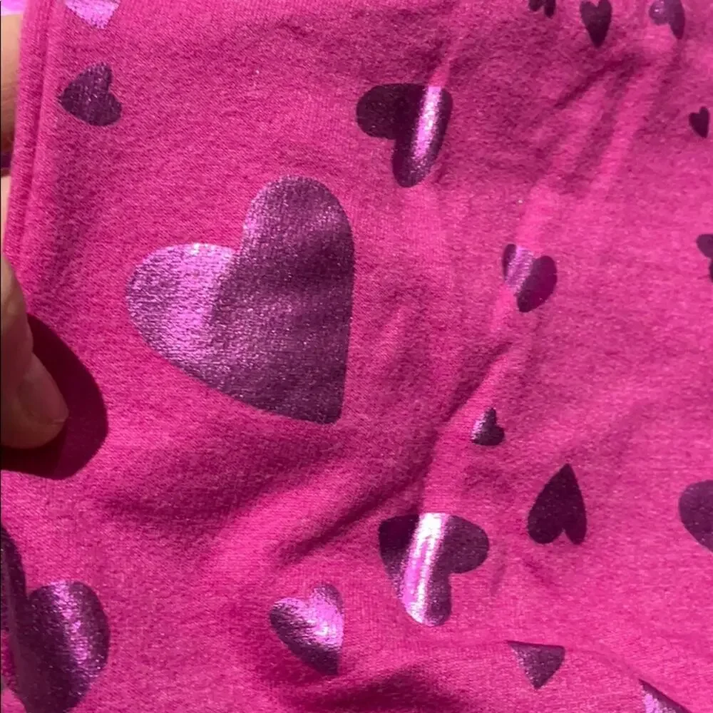 Gymboree 4 hot pink hearts sweatshirt worn once